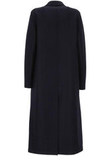 Load image into Gallery viewer, LONG TOPCOAT PRESSED WOOL | NAVY BLUE HARRIS WHARF LONDON