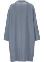 Load image into Gallery viewer, DROPPED SHOULDER COAT PRESSED WOOL | MINERAL GREY HARRIS WHARF LONDON