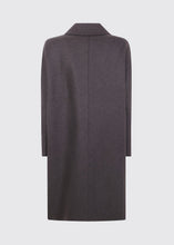 Load image into Gallery viewer, DROPPED SHOULDER COAT PRESSED WOOL | DARK BROWN HARRIS WHARF LONDON