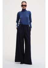 Load image into Gallery viewer, Our Sister Patti trousers in navy, full outfit view
