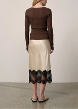 Load image into Gallery viewer, BROOKS KNIT LS CARDIGAN | COFFEE HERSKIND