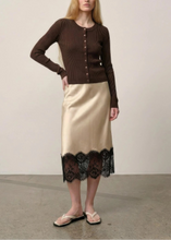 Load image into Gallery viewer, BROOKS KNIT LS CARDIGAN | COFFEE HERSKIND