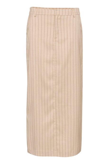 KAAGATHE SKIRT | SAND/BLACK STRIPE KAFFE