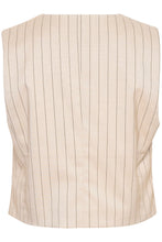 Charger l&#39;image dans la galerie, KAAGATHE WAISTCOAT | SAND/BLACK STRIPE KAFFE