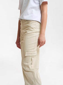 GESTUZ AUBREYGZ CARGO PANTS | SILVER BIRCH