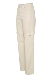 GESTUZ AUBREYGZ CARGO PANTS | SILVER BIRCH