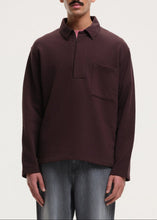 Load image into Gallery viewer, SLEET WAY POLO SWEATSHIRT | DARK BURGUNDY