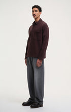 Load image into Gallery viewer, SLEET WAY POLO SWEATSHIRT | DARK BURGUNDY