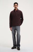 Load image into Gallery viewer, SLEET WAY POLO SWEATSHIRT | DARK BURGUNDY