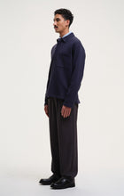 Load image into Gallery viewer, SLEET WAY POLO SWEATSHIRT | NAVY