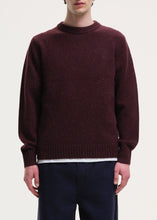Load image into Gallery viewer, STARRY NIGHT SPECKLED CREW KNIT | BURGUNDY