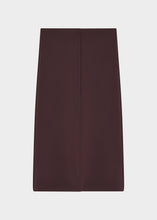 Load image into Gallery viewer, DAY Birger et Mikkelsen Suzie Scuba Skirt | Chocolate Plum – back product view