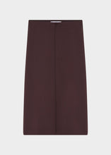 Load image into Gallery viewer, DAY Birger et Mikkelsen Suzie Scuba Skirt | Chocolate Plum – front product view