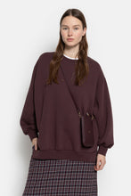 Load image into Gallery viewer, ULLA OVERSIZED SWEATSHIRT | AUBERGINE