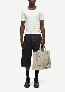 SATOD T-SHIRT | CLEAR CREAM SAMSOE SAMSOE