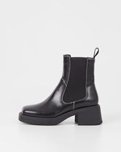 Load image into Gallery viewer, Vagabond DORAH BOOTS — BLACK AND WHITE — unworn side view (5642-001-87)