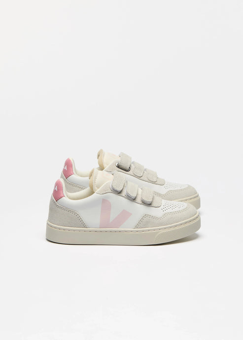 SMALL V-90 OT LEATHER | WHITE PETALE VEJA