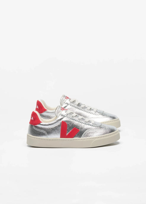 SMALL VOLLEY O T LEATHER | SILVER PEKIN VEJA