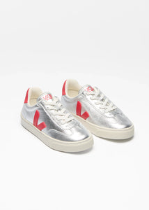 SMALL VOLLEY O T LEATHER | SILVER PEKIN VEJA