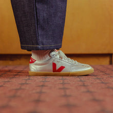 Charger l&#39;image dans la galerie, VOLLEY LEATHER | SILVER PEPPER VEJA