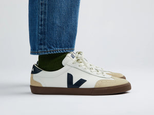 VOLLEY LEATHER | WHITE NAUTICO BARK