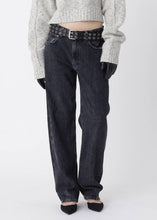 Load image into Gallery viewer, Won Hundred Alexandra Pants In Black — worn view, face cropped