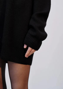 FRED KNIT SWEATER DRESS | BLACK HERSKIND