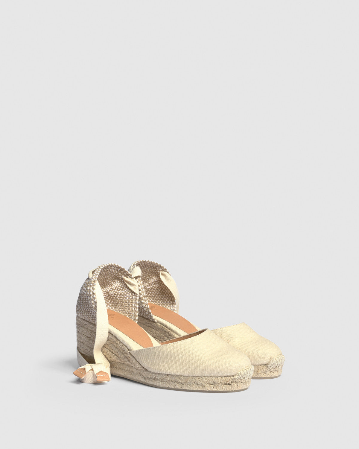 CARINA SANDALS WEDGE IVORY – Mellow Concept - Main Image