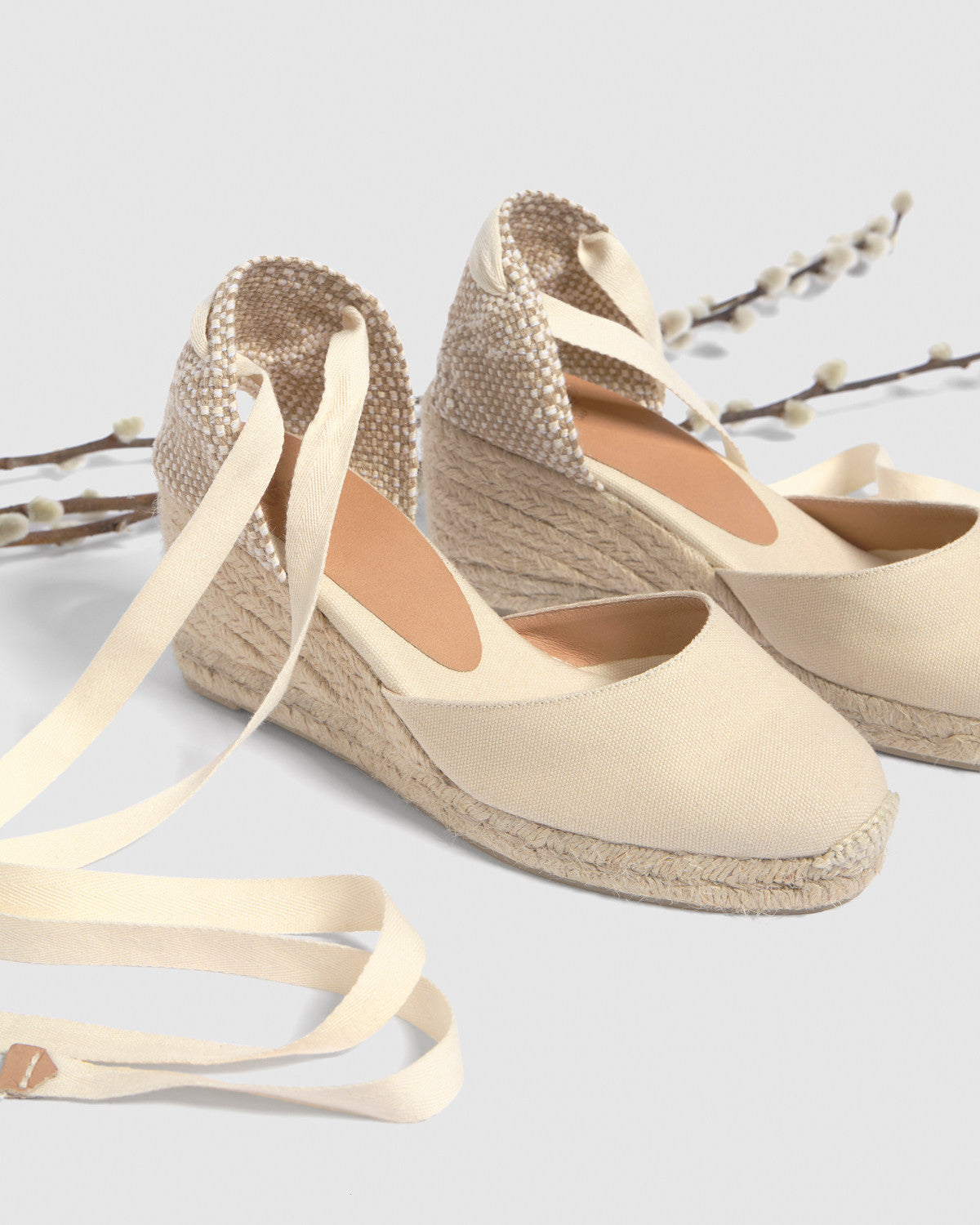 CARINA SANDALS WEDGE IVORY