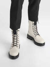 Load image into Gallery viewer, FLATTERED LOVI LEATHER BOOTS | CREAM