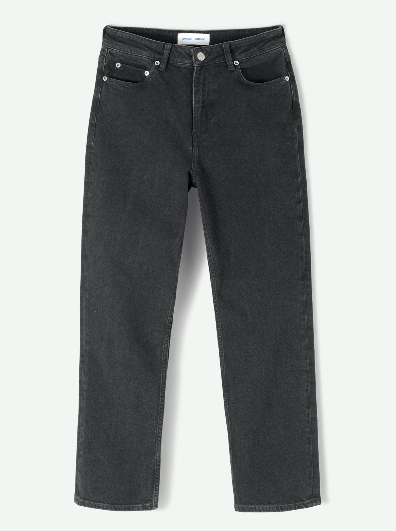 SAMSOE SAMSOE MARIANNERegular-fit jeans with high waist, straight leg shape and a cropped length. Made in organic cotton black denim with comfort-stretch which creates a better fit.  Organic cotton