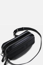 Load image into Gallery viewer, ALLURE LEATHER CROSSBODY BAG | BLACK