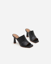 Load image into Gallery viewer, RITA LEATHER MULE | BLACK