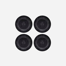 Load image into Gallery viewer, PLATE SERVEUR | BLACK RESIN | SET OF 4