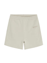 Load image into Gallery viewer, NORR Daisy sweat shorts with a relaxed fit, featuring a hidden tie string in waist and a small logo print on the front leg. Organic cotton