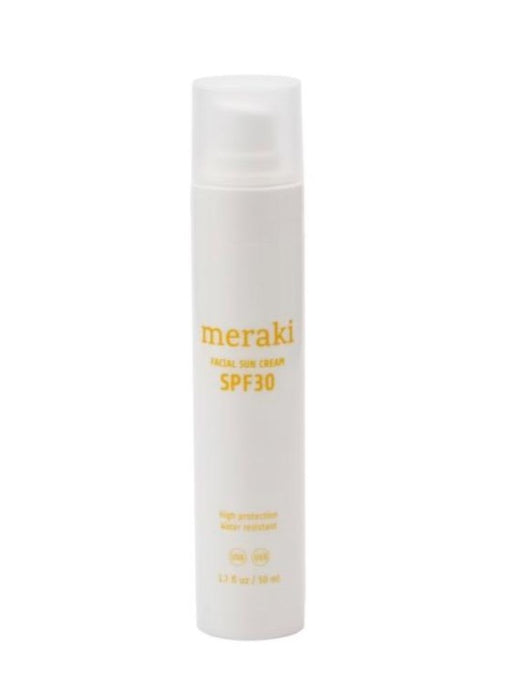 MERAKI With this water-resistant Facial Sun Cream with SPF 30, you are well protected in the sun. T