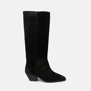HUNTER SUEDE HIGH BOOT | BLACK