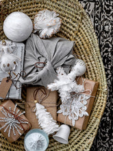 Charger l&#39;image dans la galerie, BLOOMINGVILLE CHRISTMAS FEATHER LOREA ORNAMENT | WHITE