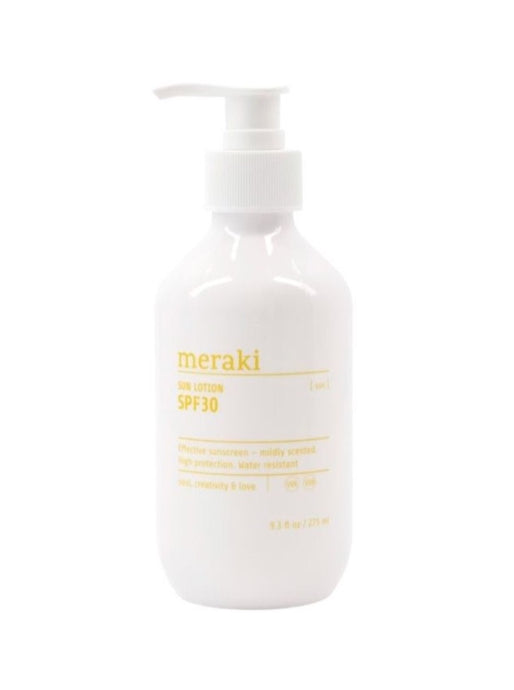 SUN LOTION MERAKI Protect and moisturise your skin while out in the sun with this water-resistant Sun Lotion with SPF 30. 