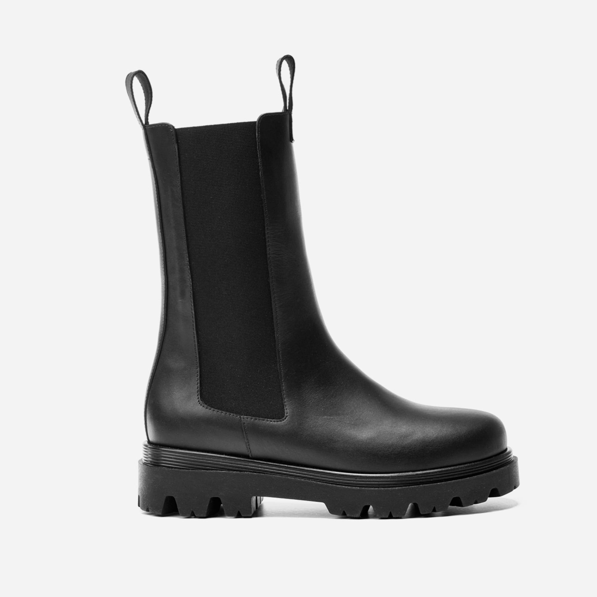 LIA LEATHER BOOTS | BLACK – Mellow Concept