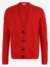 Load image into Gallery viewer, ANDREA SOLID CARDIGAN | FLAME SCARLET SIX AMES