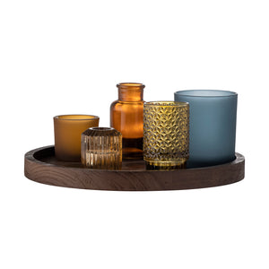 The Sanga Tray w/Votive from Bloomingville