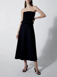 sleeveless A-line dress cut from our recycled polyamide and elastane blend from House of Dagmar