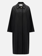Load image into Gallery viewer, HARRIS WHARF WOMAN OVERSIZED RAGLAN COAT LIGHT TECH | BLACK
