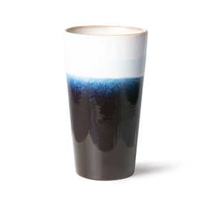 70s ceramics: latte mug, arctic 