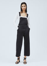 Load image into Gallery viewer, SHAY DUNGAREE | BLACK DENIM