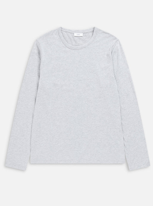 LONG SLEEVE WITH CASHMERE | GREY HEATHER MEL