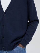 Load image into Gallery viewer, CLOSED CARDIGAN | DARK NIGHT 94% Cotton, 3% Wool, 3% Cashmere