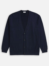 Load image into Gallery viewer, CLOSED CARDIGAN | DARK NIGHT 94% Cotton, 3% Wool, 3% Cashmere
