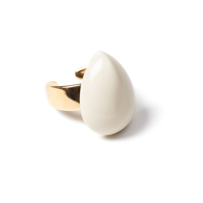 LAURENCE DELVALLEZ MALO RING | CREAM
